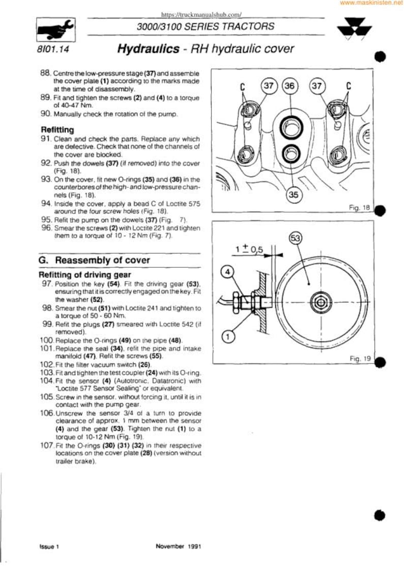 Massey Ferguson MF 3050 3060 3065 Tractor Service Manual service manual preview page 10