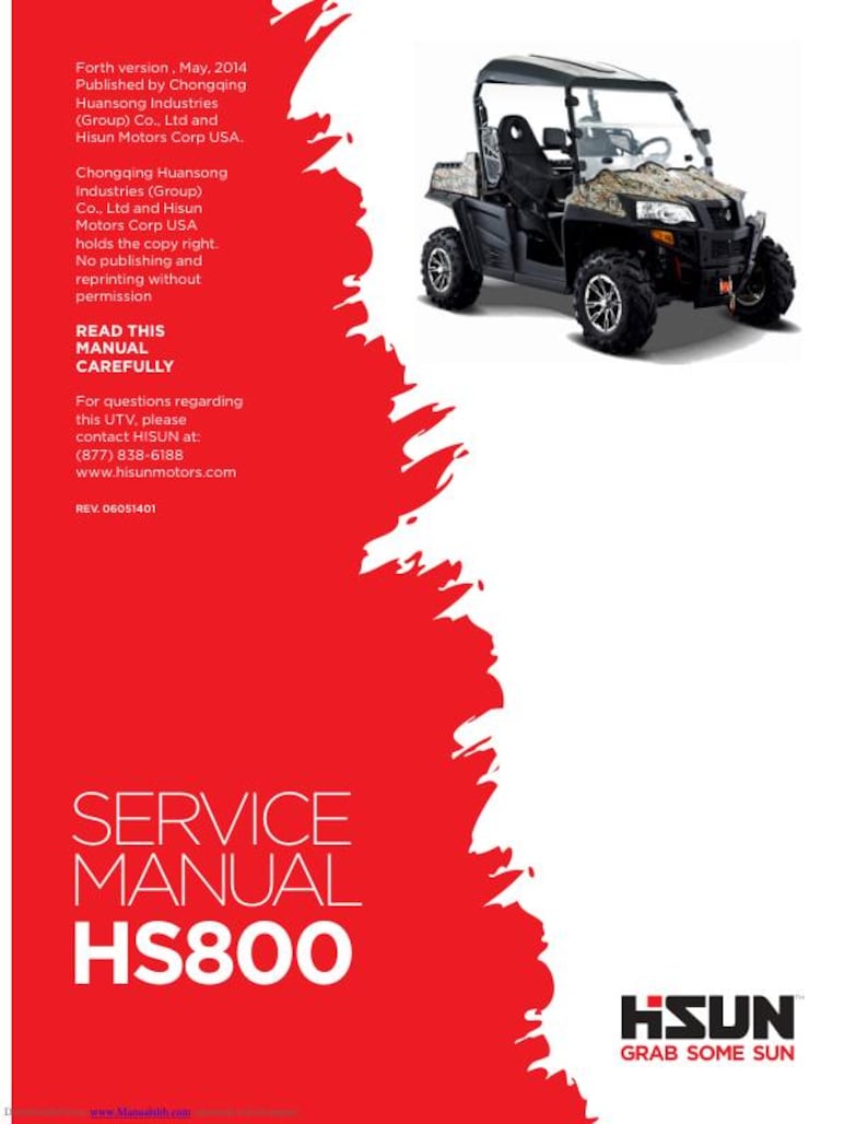 HiSun HS800 Service Manual service manual preview page 2