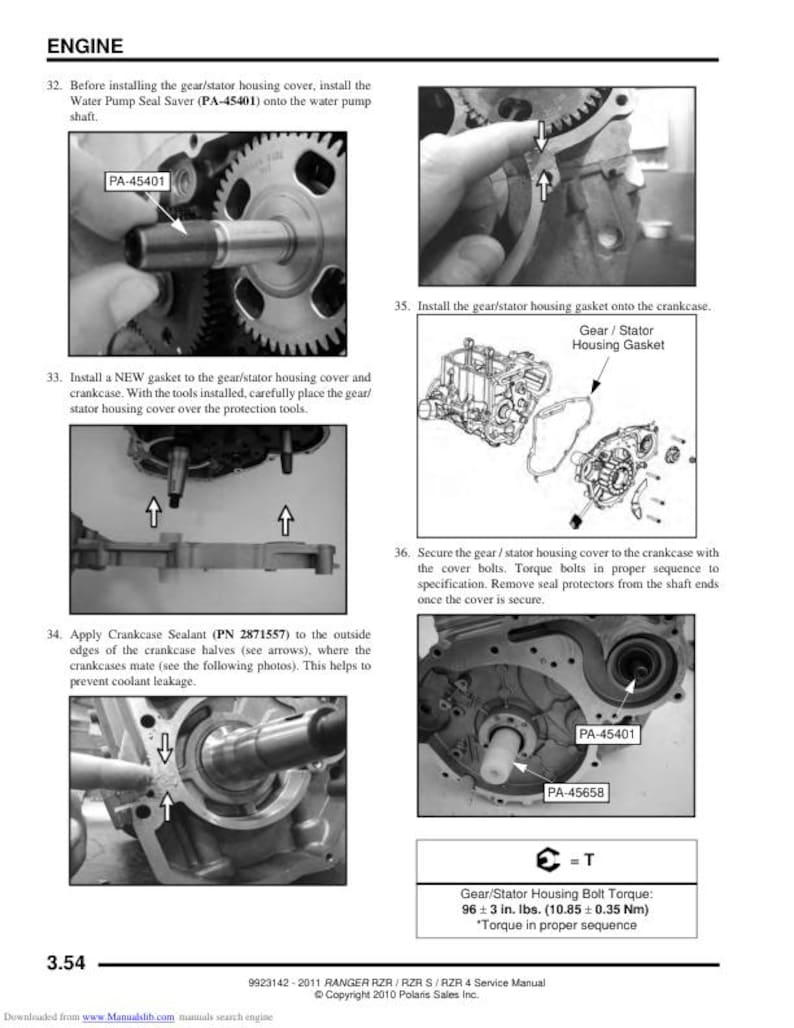 Polaris RZR 800 Service Manual service manual preview page 6