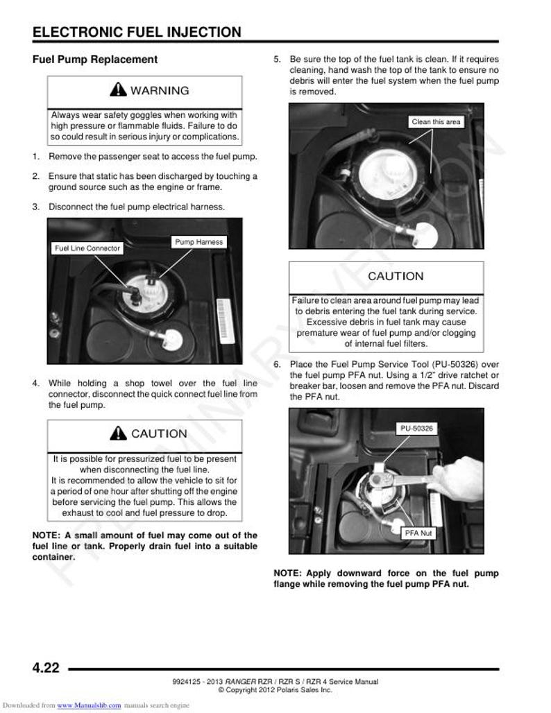 Polaris RZR 800 Service Manual service manual preview page 8
