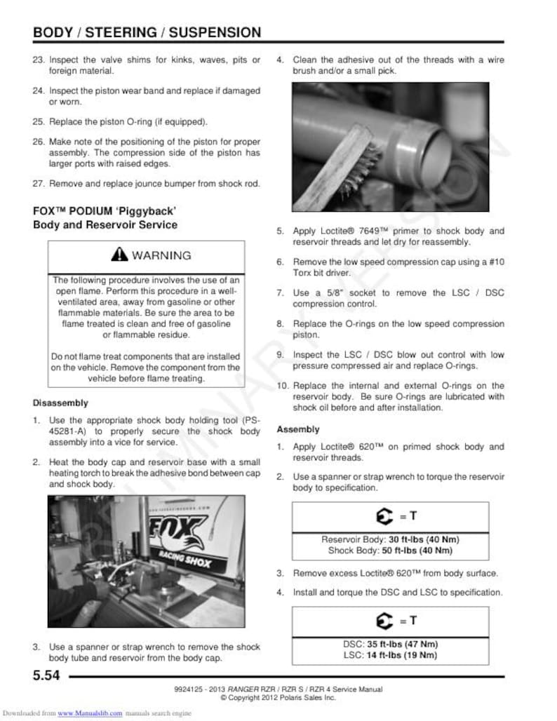 Polaris RZR 800 Service Manual service manual preview page 9