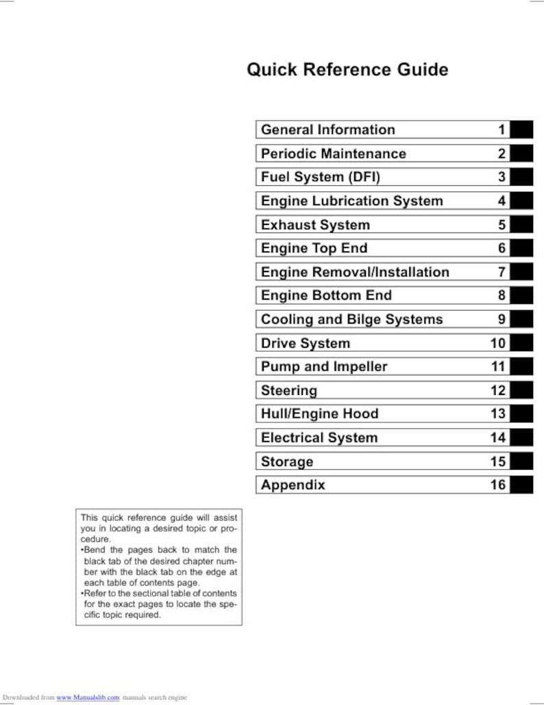 Kawasaki Jetski Ultra 250x Service Manual service manual preview page 3