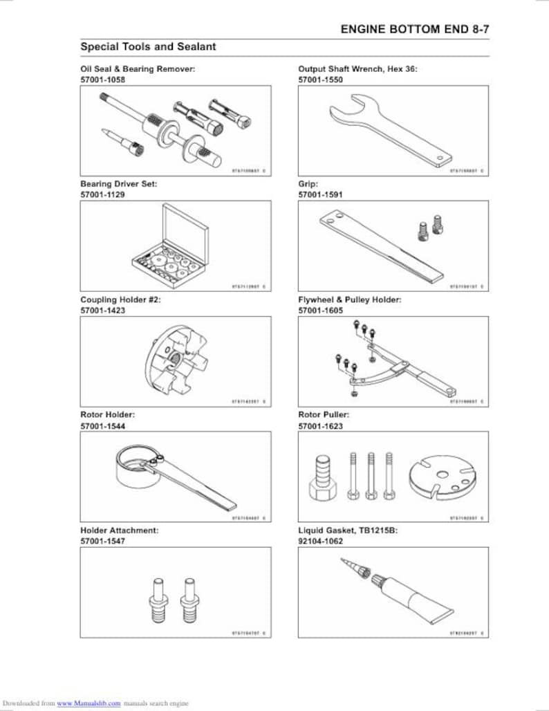 Kawasaki Jetski STX-15F Service Manual service manual preview page 8