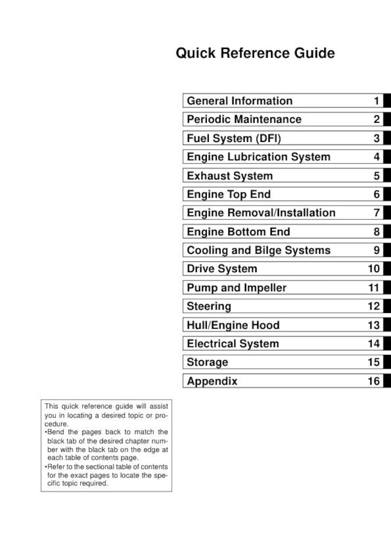 Kawasaki Jetski Ultra 300X 300LX Service Manual service manual preview page 3