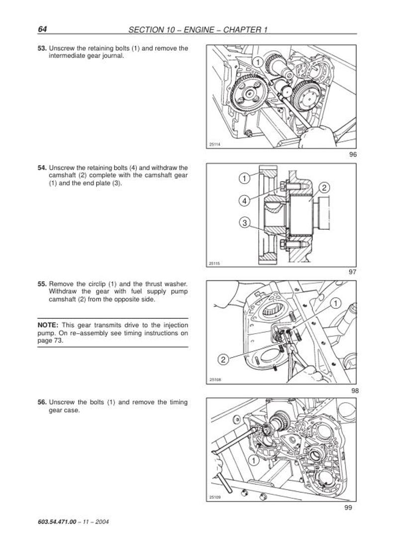 New Holland TD 60 70 80 90 95 Tractor Service Manual service manual preview page 4