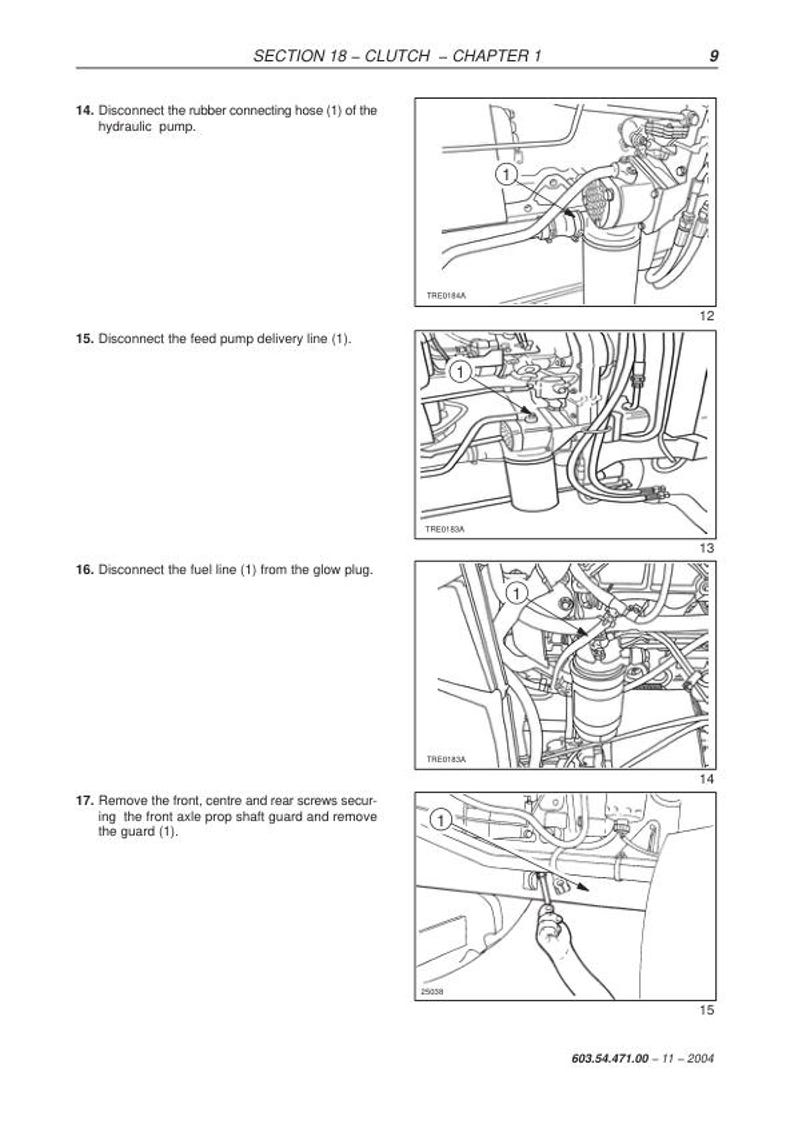 New Holland TD 60 70 80 90 95 Tractor Service Manual service manual preview page 6