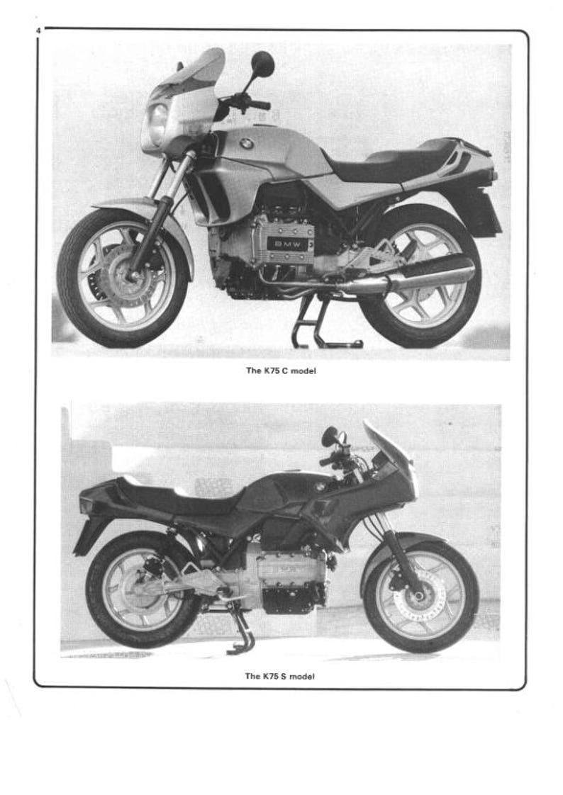BMW K75 K100 LT RT 740 987 Service Manual service manual preview page 3
