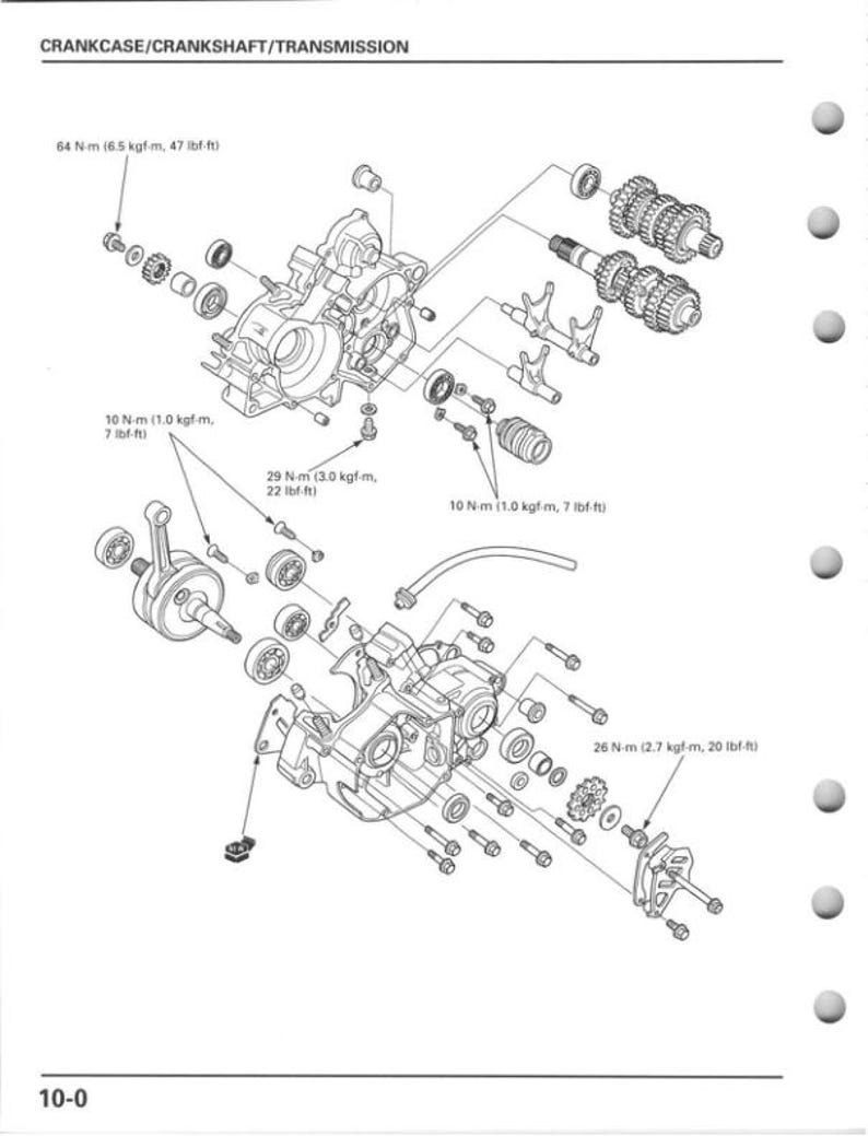 Honda CR125R Service Manual service manual preview page 8