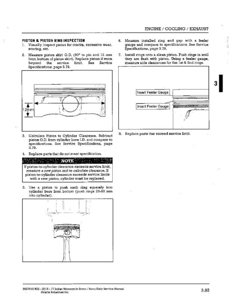 Indian Scout Service Manual service manual preview page 7