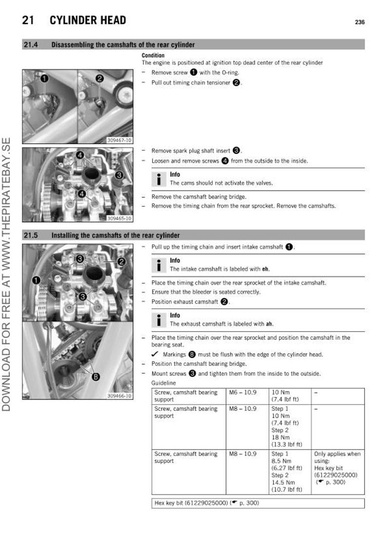 KTM 1290 Super Duke R Service Manual service manual preview page 10