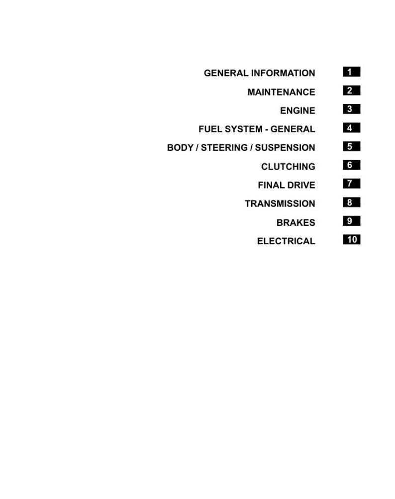 Polaris Sportsman 570 EFI Service Manual service manual preview page 3