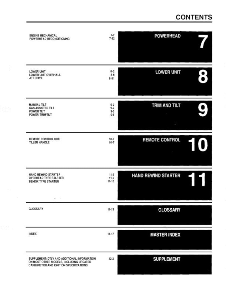 Suzuki 2HP - 225 HP Service Manual service manual preview page 4