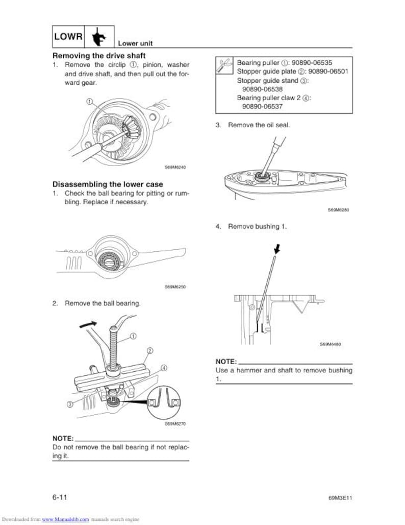 Yamaha 40V 50H 40W 50W Service Manual service manual preview page 9