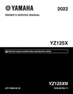 Yamaha YZ 125 Service Manual service manual preview page 2