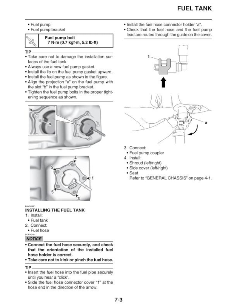 Yamaha YZ450FP Service Manual service manual preview page 8