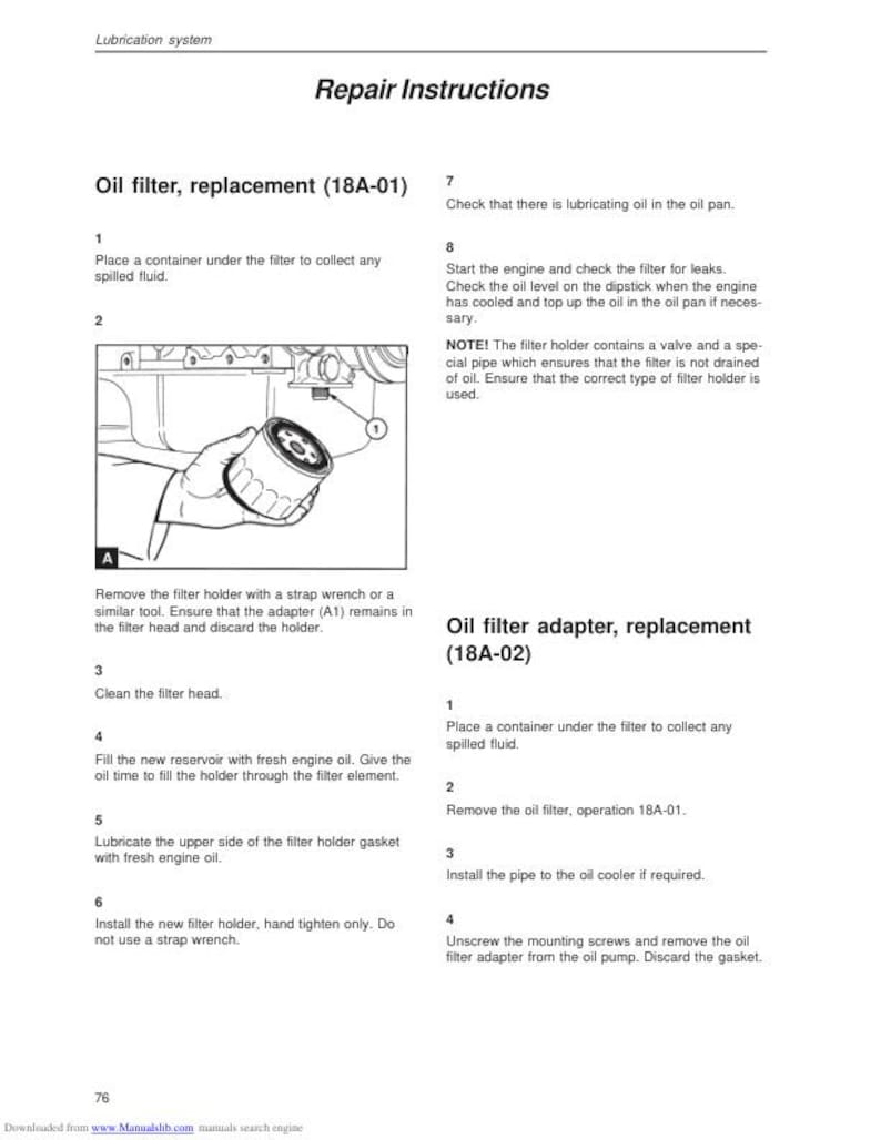 Volvo Penta MD22 TMF22 TAMD22 Service Manual service manual preview page 8