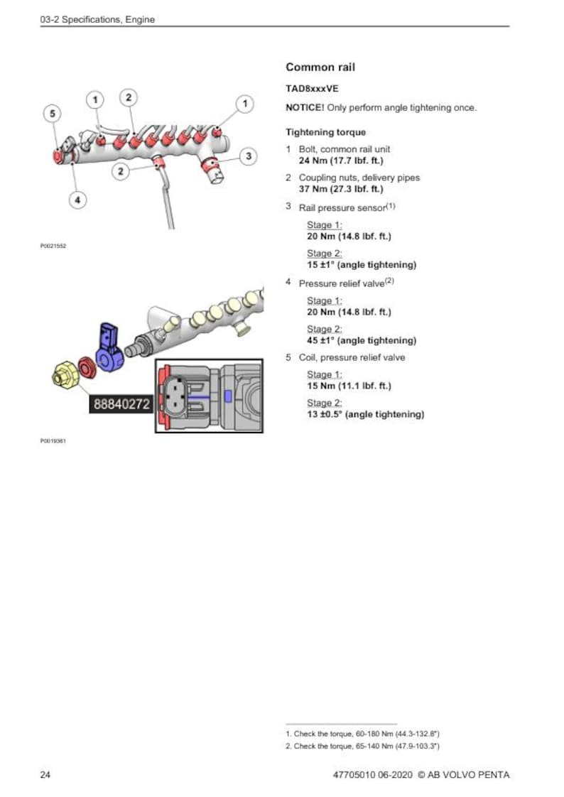 Volvo Penta TAD 540-880 Service Manual service manual preview page 4