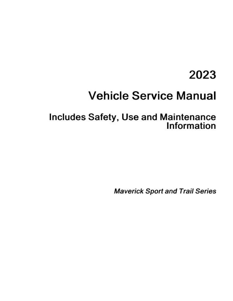 Can Am Maverick 1000 Sport Trail Service Manual service manual preview page 2