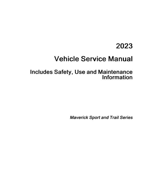 Can Am Maverick 1000 Sport Trail Service Manual service manual preview page 2