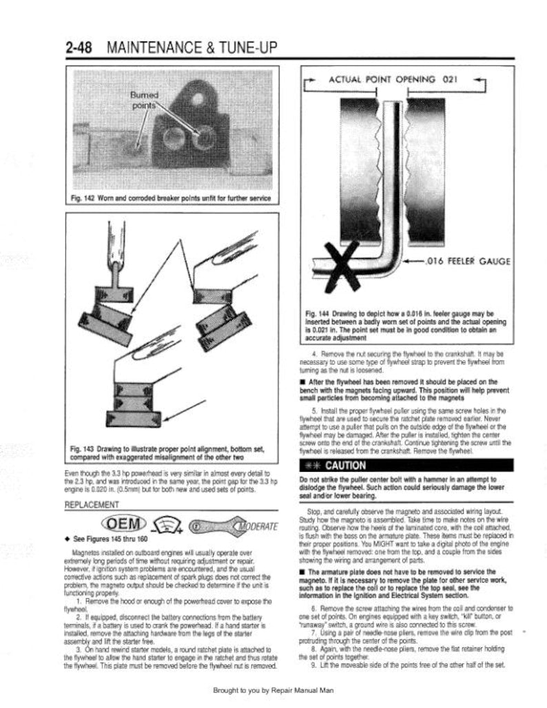 Johnson Evinrude 1.25 - 70 HP Service Manual service manual preview page 4