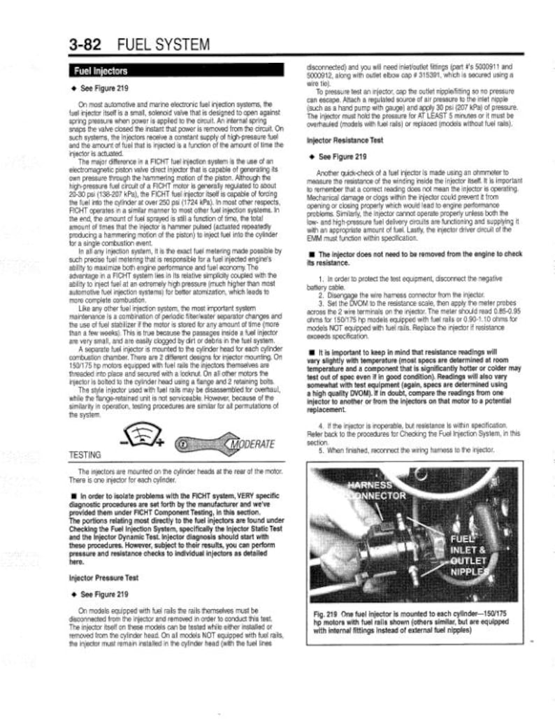 Johnson Evinrude 65 - 300 HP Service Manual service manual preview page 7