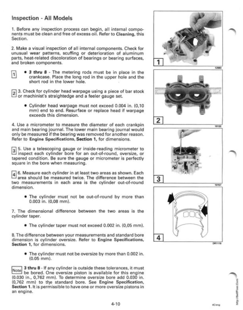 Johnson Evinrude 2 - 8 HP Service Manual service manual preview page 6
