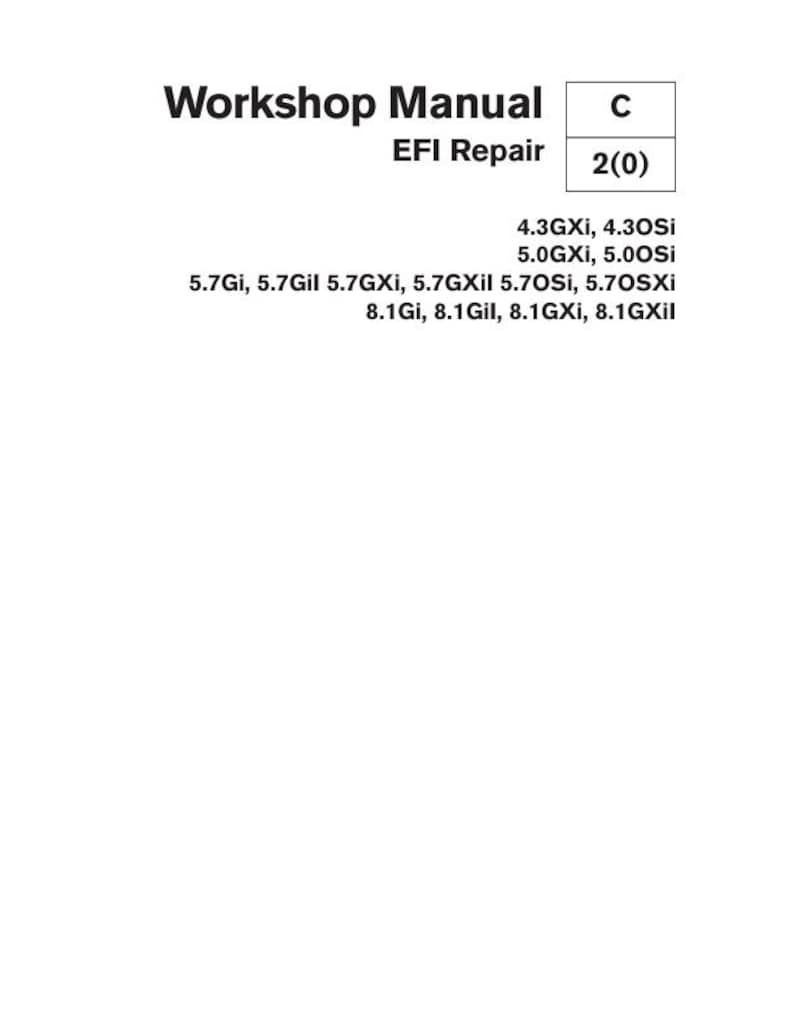 Volvo Penta 4.3 5.0 5.7 8.1 Service Manual service manual preview page 2
