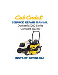 Cub Cadet Domestic 5000 Tractor Service Manual PDF service repair manual cover