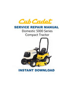 Cub Cadet Domestic 5000 Tractor Service Manual PDF service repair manual cover