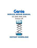 Genie GS 2046 2646 3246 Scissor Lift Service Manual PDF service repair manual cover