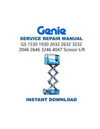 Genie Scissor Lift Service Repair Manual PDF service repair manual cover