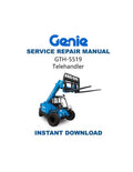 Genie GTH5519 Telehandler Service Manual PDF service repair manual cover