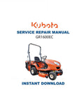 Kubota GR1600EC Mower Service Repair Manual PDF service repair manual cover
