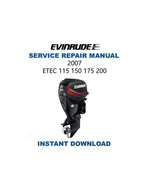 Evinrude ETEC 115-200 Service Manual PDF service repair manual cover