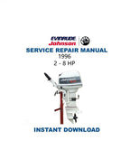 Johnson Evinrude 2 - 8 HP Service Manual PDF service repair manual cover