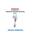 Honda BF2A Service Manual PDF service repair manual cover
