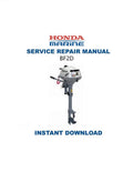 Honda BF2D Service Manual PDF service repair manual cover
