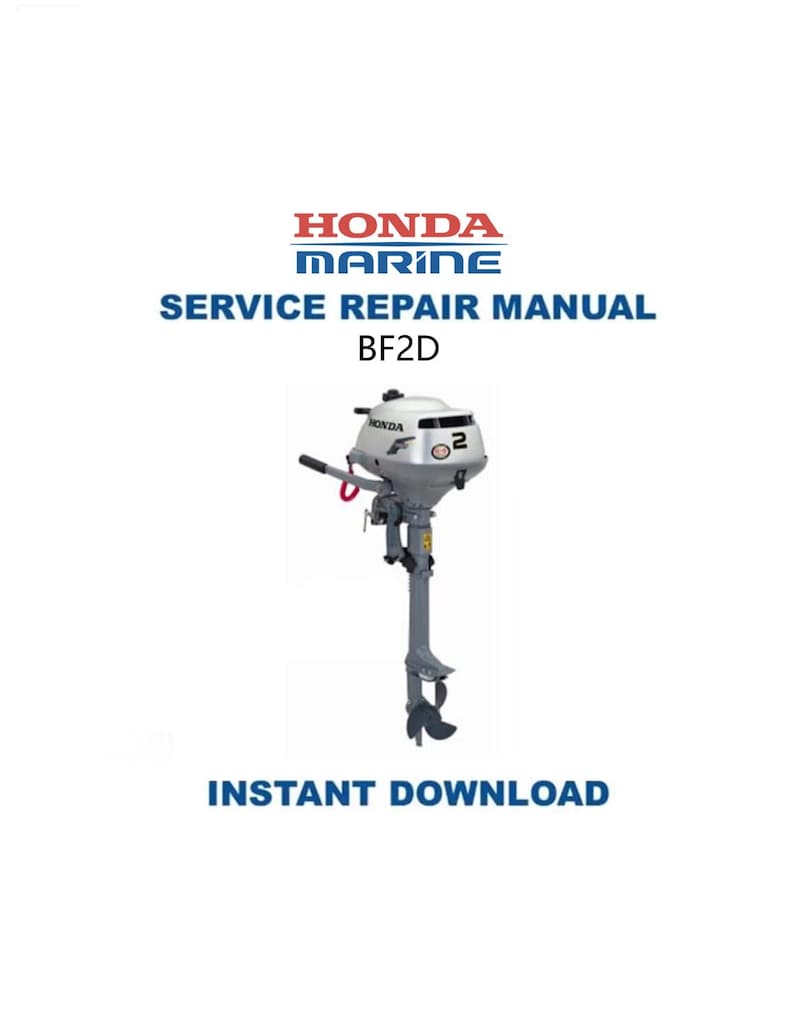 Honda BF2D Service Manual PDF service repair manual cover