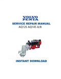 Volvo Penta AQ125 AQ145 A/B Service Manual PDF service repair manual cover