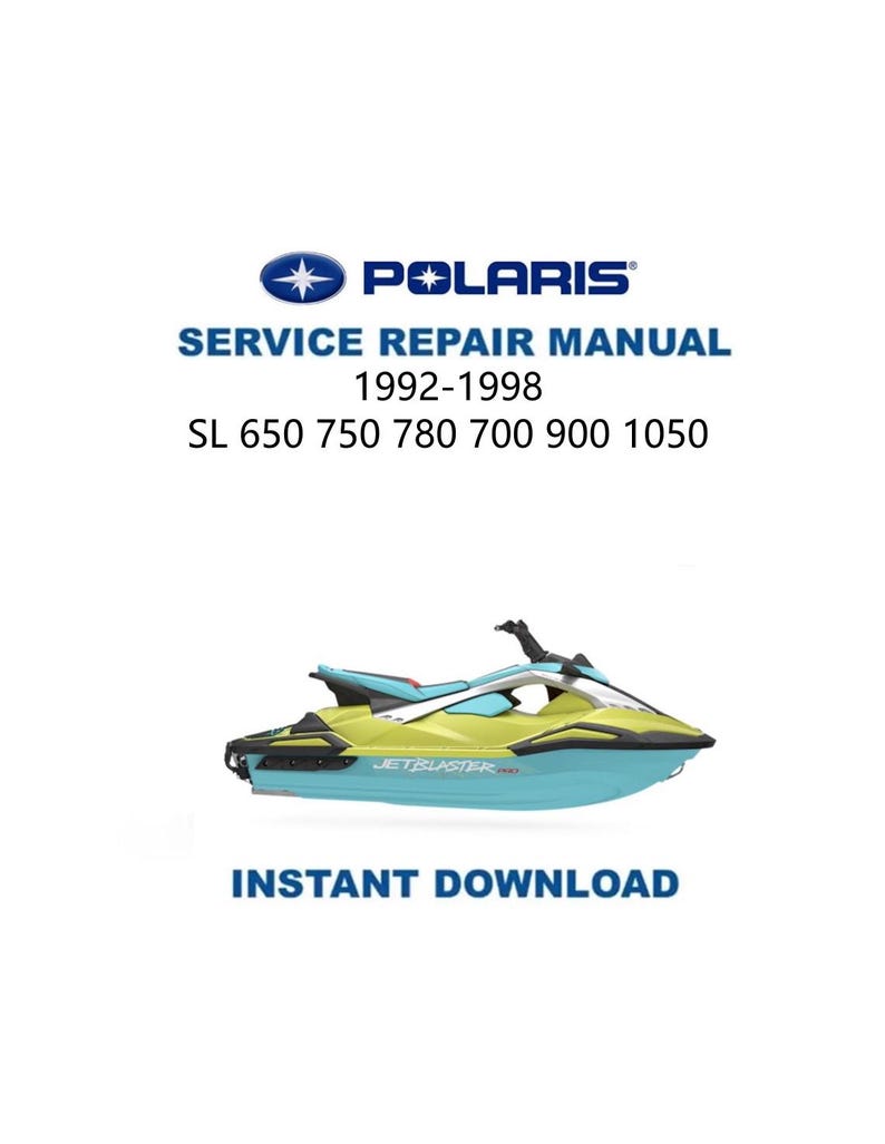 Polaris SL650 SL1050 Service Manual PDF service repair manual cover