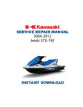Kawasaki Jetski STX-15F Service Manual PDF service repair manual cover