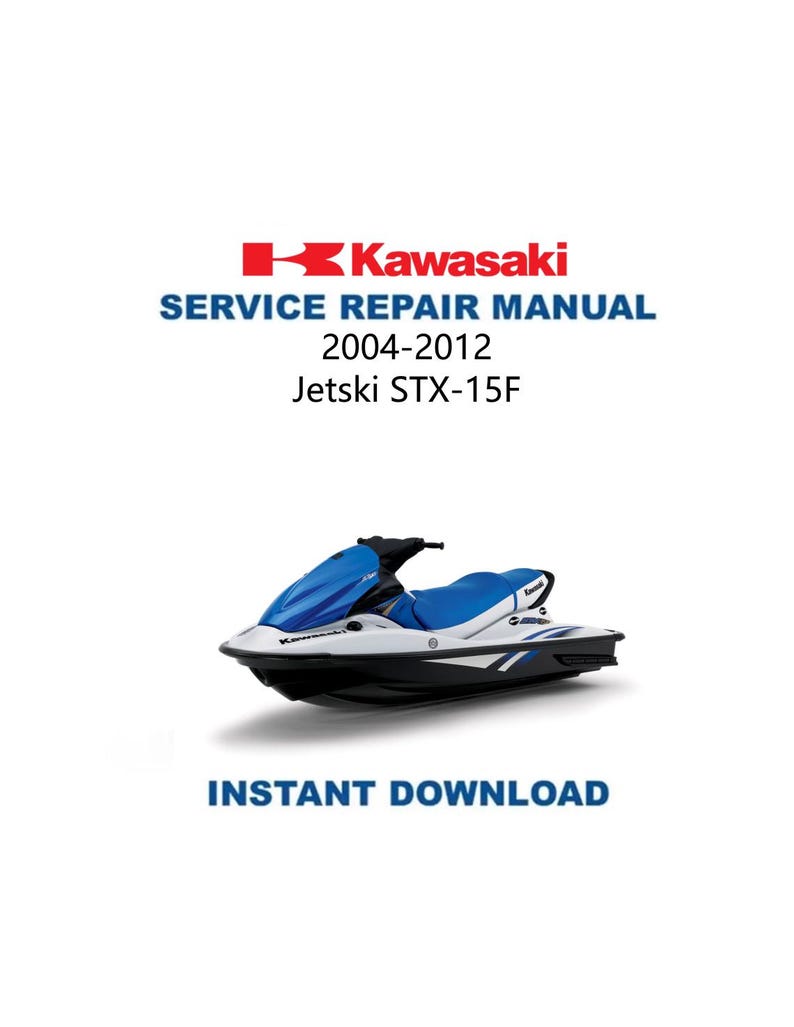 Kawasaki Jetski STX-15F Service Manual PDF service repair manual cover
