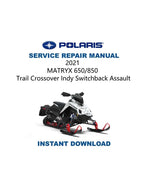 2021-2025 Polaris MATRYX Indy Switchback XCR 650 850 Service Manual PDF service repair manual cover