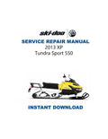 2013-2016 Skidoo XP Tundra Sport 550F Service Manual PDF service repair manual cover