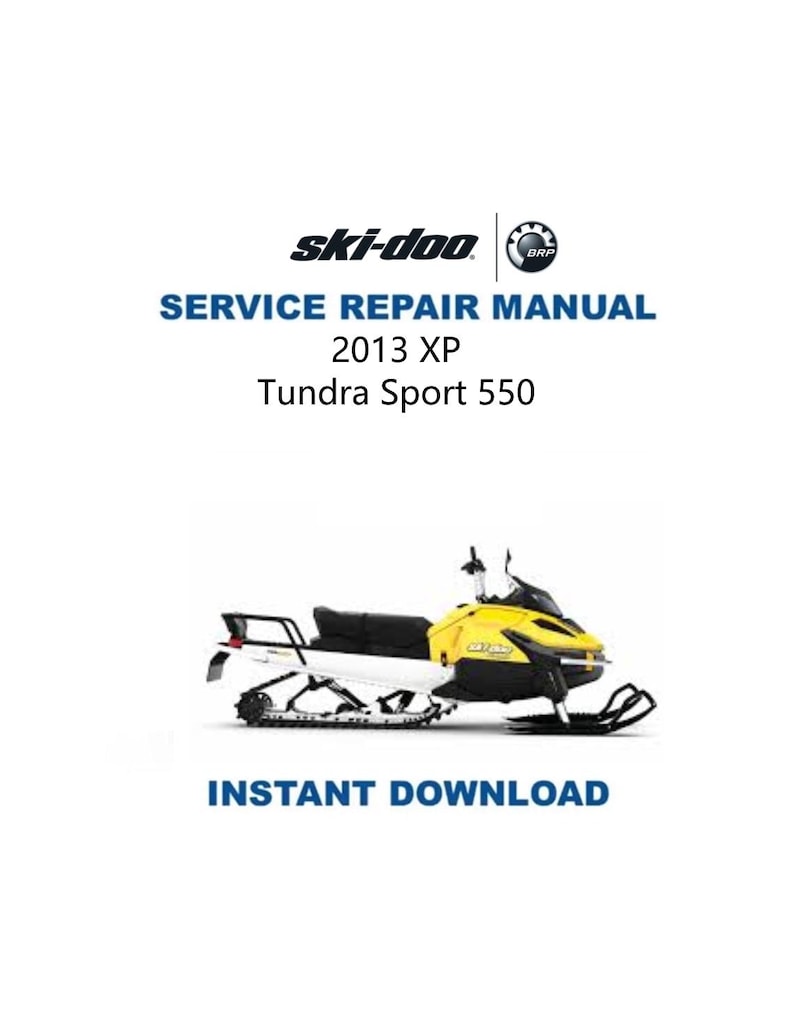 2013-2016 Skidoo XP Tundra Sport 550F Service Manual PDF service repair manual cover