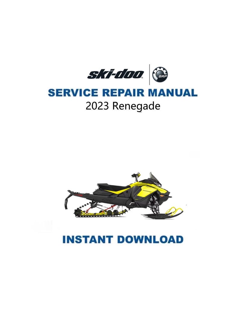 2023 Skidoo Renegade 600 850 900 Service Manual PDF service repair manual cover
