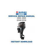 Suzuki DF40 DF50 Service Manual PDF service repair manual cover