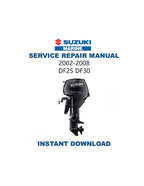Suzuki DF25 DF30 Service Manual PDF service repair manual cover