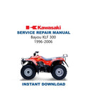 Kawasaki Bayou KLF300 Service Manual PDF service repair manual cover
