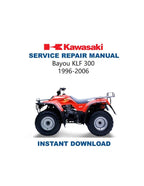 Kawasaki Bayou KLF300 Service Manual PDF service repair manual cover